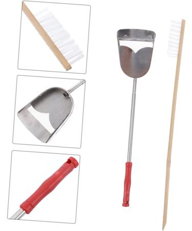 DOITOOL 4 Pcs Birdcage Brush Bird Cage Scoop Shovel Bird Brush Parrot Cage Brush Bamboo Cage Cleaner 7x9cmx2pcs Assorted Colorx2pcs - Buy Online on GoSupps.com