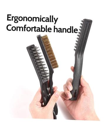 Solust 6-Part Cleaning Tool Set | Wire Handle Brush Set for Efficient Cleaning | Copper & Stainless Steel Bristles | Antistatic Design for Welders - Buy Online on GoSupps.com