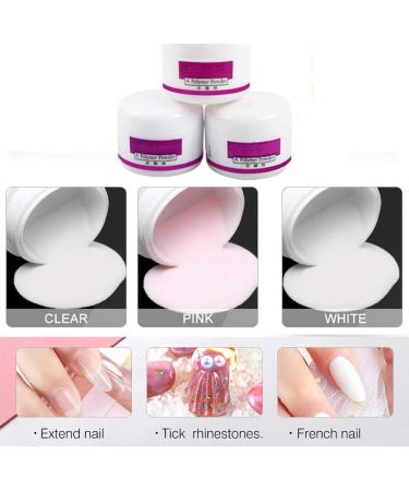 20 in 1 Acrylic Powder Shiny Glitter Nail Set Acrylic Liquid Nail Art Decoration Acrylic Brush Nail Art Tool Full Kit Professional DIY Gel Nail Kit - Buy Online on GoSupps.com