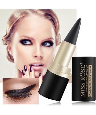 Gel Eyeliner Waterproof Smudge Proof Gel Eye Liners Black Long Lasting Gel Eyeliner Pencil for All Day Long Eye Makeup for Women Girls - Buy Online on GoSupps.com
