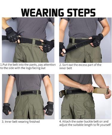 TWINFALCONS Men's Tactical Duty Belt - Medium Multicam | MOLLE Belt with Quick Release Metal Buckle - Buy Online on GoSupps.com