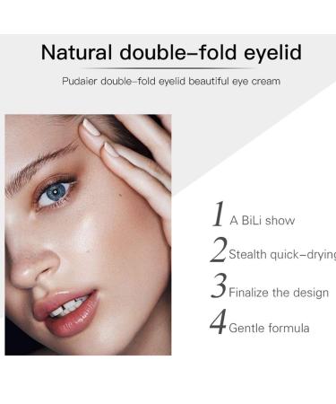 Invisible Double Eyelid Glue 5ml - Long Lasting Gel for Hooded Eyes - Double Eyelid Makeup Tool for Natural Look - Pack of 1 - Buy Online on GoSupps.com