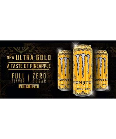  Italian Gourmet E.R. Monster Energy Zero Ultra Gold Pineapple Energy Drink No Sugar 500ml + Polpa di Pomodoro 400g - Buy Online on GoSupps.com