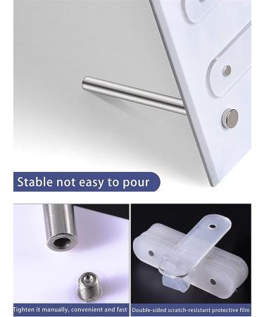 Kalolary Large Magnetic Marble Nail Art Display Board - Detachable Color Card Stand for Acrylic False Tips - Buy Online on GoSupps.com