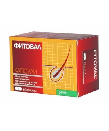 Fitoval Anti Hair Loss 60 caps Regrowth Hair Strong and Beautiful Hair and Nails