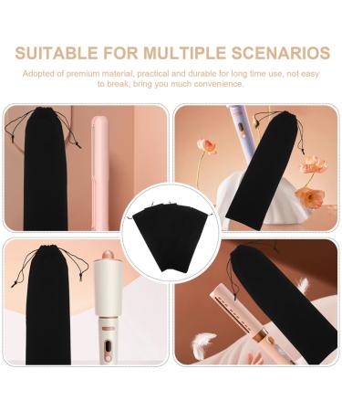 Zerodeko 5pcs Curling Iron Travel Case | Hair Tools Bag for Curling Irons & Straighteners | Electric Hot Comb & Flat Iron Holder | Sleek Black Design - Buy Online on GoSupps.com