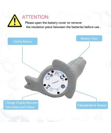 Shop Doli Yearning Digital Bath Thermometer for Kids | Safe Water Temperature Monitor | Infant Floating Seal - Grey - Buy Online on GoSupps.com