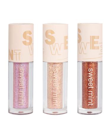 Liquid Glitter Eyeshadow  Quick-Drying Liquid Sparkling Champange EyeShadow Long Lasting&Waterproof Fairy liquid glitter eyeshadow sombras liquidas para ojos Profesional Eye Makeup