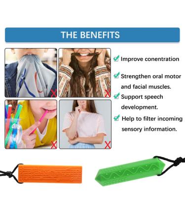 Colon Chain for Children - 6 Pack Sensory Silicone Blocks for ADHD Autism & Teething Relief | Safe Chew Toys for Boys & Girls - Buy Online on GoSupps.com