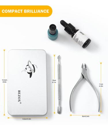 Bezox Skin Shears & Nail Shaver Set - Precision Cuticle & Nail Cleaning - Surgical Stainless Steel | Salon & Home Use - Buy Online on GoSupps.com