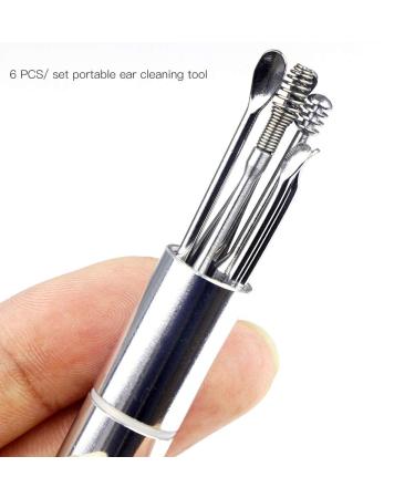 LANTRO JS Vintage Stainless Steel Ear Pick - Portable Earwax Remover for Gentle Cleaning - Keychain Hanging - Buy Online on GoSupps.com