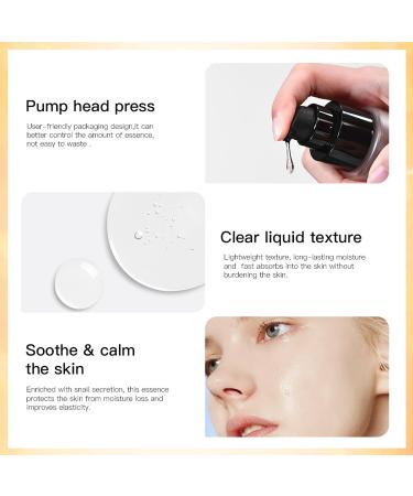 Snail Mucin Serum - 96% Snail Power Repair Essence for Dull Skin Fine Lines & Dark Spots - Ultimate Hydration & Moisturizer - Buy Online on GoSupps.com