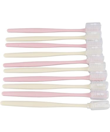 YWBL-WH 10-Part Soft Bristle Toothbrush Set - Portable Travel Toothbrushes with Sleeves for Adults - Buy Online on GoSupps.com