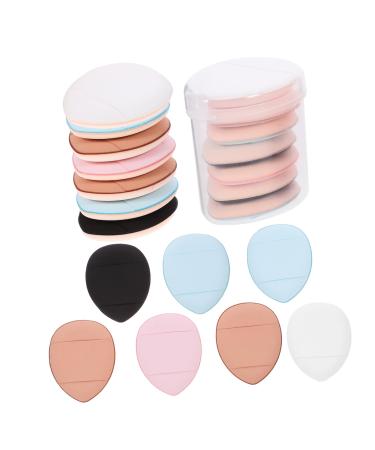 Beavorty 3 Boxes Mini Finger Puff Powder Puff Face Triangle Makeup Puffs Cushion Puff Under Eye Powder Puff Powder Puffs Mini Powder Puff Make up Puffs Triangle Foundation Puff Beauty Puff