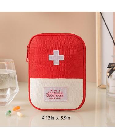 Ximimark 4 pcs Portable Pill Organizer - Stylish Compact Medicine Storage & First Aid Solution in Macaron Colors - Ideal for Travel - Buy Online on GoSupps.com