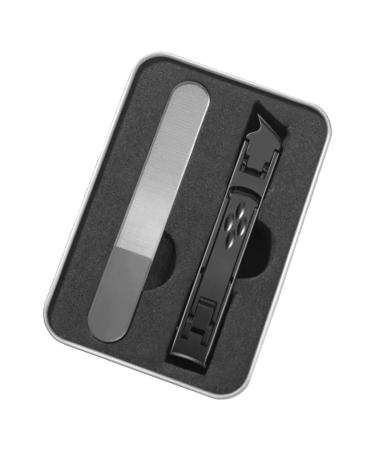 Stainless Steel Nail Clippers - Thick Nail Clippers | Portable Large Mouth Nail Clippers For Women | Thick Nail Clippers For Women And Men Black