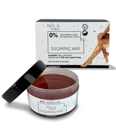 Niila Nordic Sugaring Wax 300g |Sugar paste with only sugar and water for easy hair removal for home |Hair -free for 4 weeks |For the whole body - also in the genital area