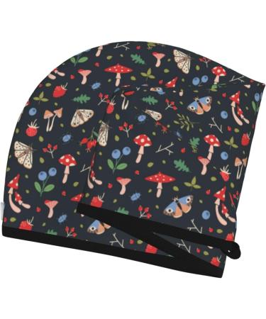 Premium Hair Towel Wrap Quick Drying Turban with Button | Forest Flora & Insects Design - Buy Online on GoSupps.com