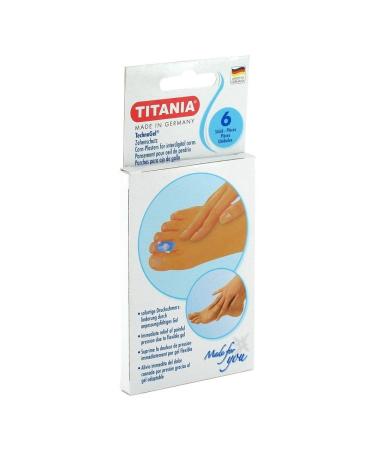 Titania Germany Technogel Corn Plasters - Gentle Foot Protection & Self Adhesive Corn Cushions - For Quick Relief & Comfort For Men & Women - Set Of 6