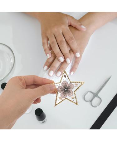 Baluue Star Shaped Nail Art Palette - Resin Mixing Plate with Golden Edge | Professional Manicure Tool for Nail Polish & Color Mixing - Buy Online on GoSupps.com