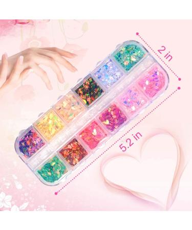 6400pcs Nail Art Rhinestones & Gems Kit with Tweezers and Wax Pen - Gold & Silver Studs, Colorful Sequins for Nails - Nail Art Supplies - Buy Online on GoSupps.com