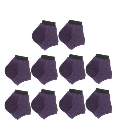 minkissy 5 Pairs Moisturizing Socks Gel Socks Cotton Socks Foot Protectors for Feet Silicone Gel Cracked Heel Foot Spa Socks Ankle Socks Heel Sleeves Pedicure Heel Cover Open Toe Socks