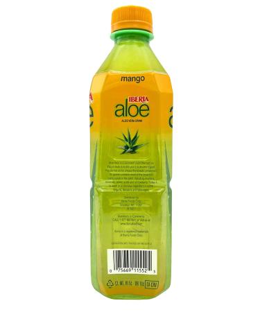Iberia Aloe Vera Drink with Pure Aloe Pulp Mango 16.9 fl oz - Pack of 8 - Buy Online on GoSupps.com