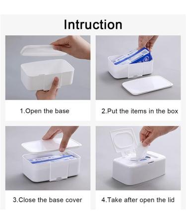 Wet Wipe Dispenser Tissue Box Portable and Durable Wipes Napkin Storage Holder for Home - Buy Online on GoSupps.com