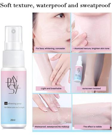 BB Cream Spray | Waterproof Foundation & Concealer | Skin-Whitening Moisturizing | All Skin Types | 20ml - Buy Online on GoSupps.com