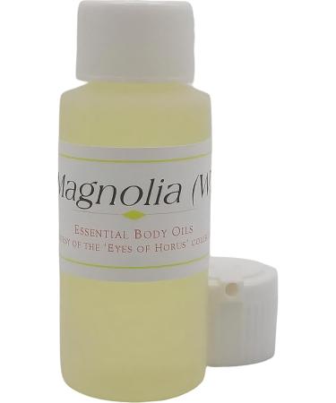 Magnolia - Type For Women Scented Body Oil Fragrance Flip Cap - Clear - 1 oz. - ID#40544 1 Fl Oz (Pack of 1)