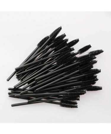 100 Pcs Disposable Mascara Wands Eyelash Brush Spoolies - Pink + Black | for Eyebrow & Lash Extension - Buy Online on GoSupps.com