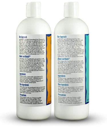 Earthbath Oatmeal & Aloe Pet Grooming Set - Dry Skin Relief - Made in USA - Vanilla & Almond 16 oz - Buy Online on GoSupps.com