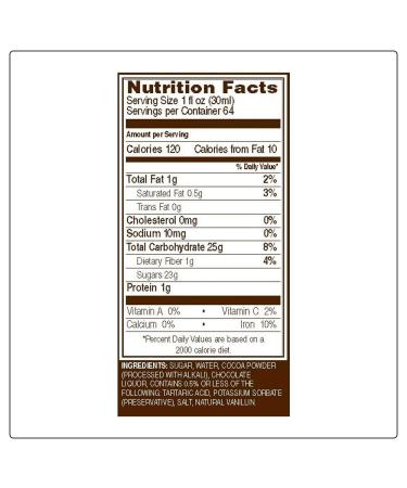 Monin Gourmet Dark Chocolate Sauce - Velvety & Rich for Desserts, Coffee & Snacks - 64 Fl Oz - Gluten-Free, Non-GMO - Buy Online on GoSupps.com
