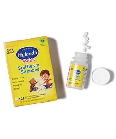 Hyland's Homeopathic Sniffles 'N Sneezes for Kids - 125 Tablets | Relief for Cough & Cold - Buy Online on GoSupps.com