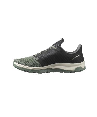 Salomon Men's Outbound Prism Hiking Shoes Black/Castor Gray/Rainy Day 12