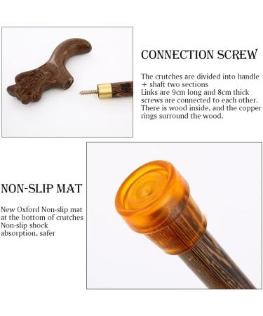 WoodeCane Solid Walking Stick WoodeCane Wenge Faucet Crutches Seniors Cane Walking Stick for The Elderly Caddy Rosewood Walker for Elderly Run forward - Buy Online on GoSupps.com