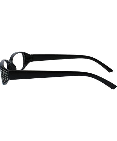 Shop Stylish Black & Purple Diamonte Reading Glasses - Value 2 Pack for Women | RR93-15 +3.50 Diopters - Buy Online on GoSupps.com