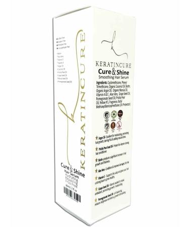 Keratin Cure Shine Hair Serum | Anti-Frizz & Damage Protection | Smooth Silk Hair | 4 oz - Buy Online on GoSupps.com