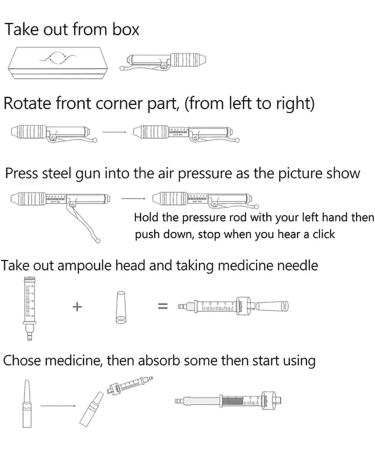 CZSBXBHD Hyaluronic Acid Pen Kit Hyaluron Micro Injector with 5 Ampoules Head Needle Free Injection Pen for Lifting Skin Lips Anti Aging Wrinkle Removal - Buy Online on GoSupps.com