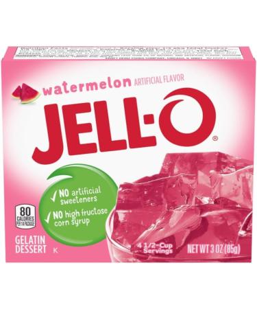 Jell-O Gelatin Powder | Pick N Mix | Create Custom Jelly Combo with 5 Available Flavours - Banana Cream Watermelon Strawberry Banana Peach and Mango | American Jelly | Pack of 4 85 g (Pack of 4) - Buy Online on GoSupps.com
