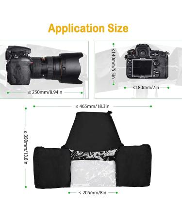 Professional Rain Cover for Canon Nikon Sony DSLR Mirrorless Cameras | Waterproof Camera Protector 18.3x13.8inch - Buy Online on GoSupps.com
