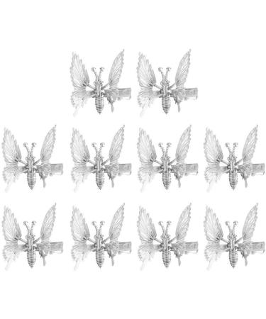 10Pcs 3D Movable For Butterfly Barrettes Clips Hair Clips Metallic Flying For Butterfly Barrettes Women Movable Butterfly Hairpins - Buy Online on GoSupps.com