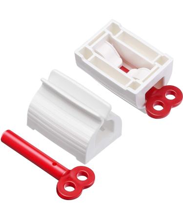 Quesuc 3 Pieces Rolling Tube Toothpaste Squeezer Toothpaste Seat Holder Stand Rotate Toothpaste Dispenser for Bathroom (Mix Color) - Buy Online on GoSupps.com