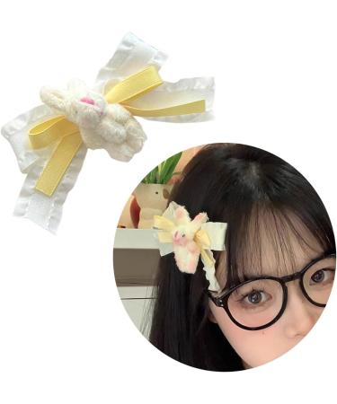 Teens Girl Rabbit Hair Clip Sweet Bowknot Bear Hair Barrettes Duckbill Hair Pin For Child Aesthetic Hair Decor Accessory Cute Bear Hair Accessory Rabbit Hair Clip - Buy Online on GoSupps.com
