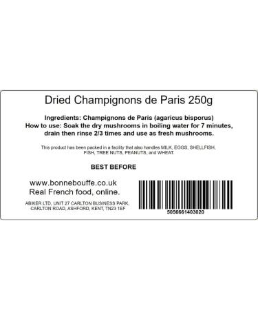 Dried Paris Mushrooms 250g - Buy Online on GoSupps.com