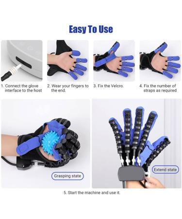 Function Recovery Healing Glove Physical Professional Therapy Rehabilitation Robot Gloves for Hemiplegia Finger for Both Hands Xlarge - Buy Online on GoSupps.com