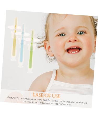 Beavorty 16 STK Baby Toothbrush - Suction Cup Silicone Toothbrushes with Soft Bristles for Infants - Travel-Friendly & Safe for Babies - Buy Online on GoSupps.com