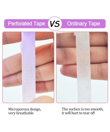 EBANKU 6 Rolls Lash Extension Under Eye Tape - Breathable Fabric Micropore Adhesive Tape for Eyelash Extensions - Purple - Buy Online on GoSupps.com