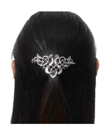 Solustre Vintage Celtic Hairpin - Viking Hair Clip with Celtic Knots for Women & Girls | Unique Hair Jewelry - Buy Online on GoSupps.com