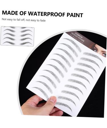 Beavorty 9 Sheets waterproof eyebrow stickers makeup stickers eyebrow transfers stickers Artificial Eyebrow - Buy Online on GoSupps.com